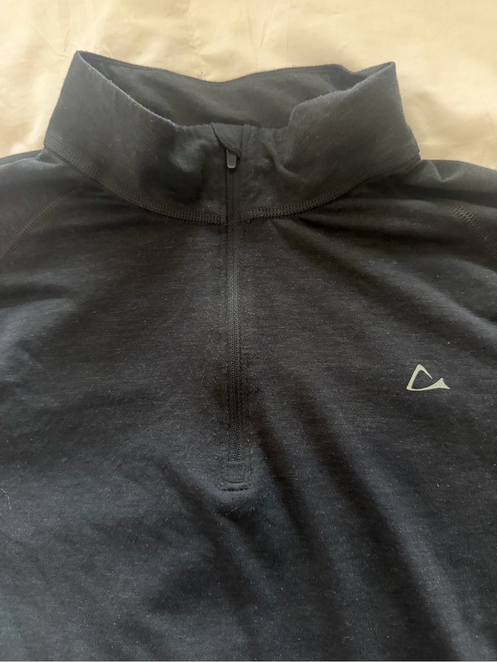 Paradox Merino Blend Men's Black Half-Zip Performance Sweater
